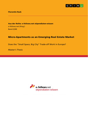 cover image of Micro-Apartments as an Emerging Real Estate Market